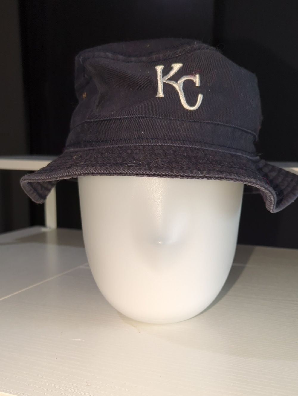 Kids Kansas City Royals Embroidered Navy Bucket Hat